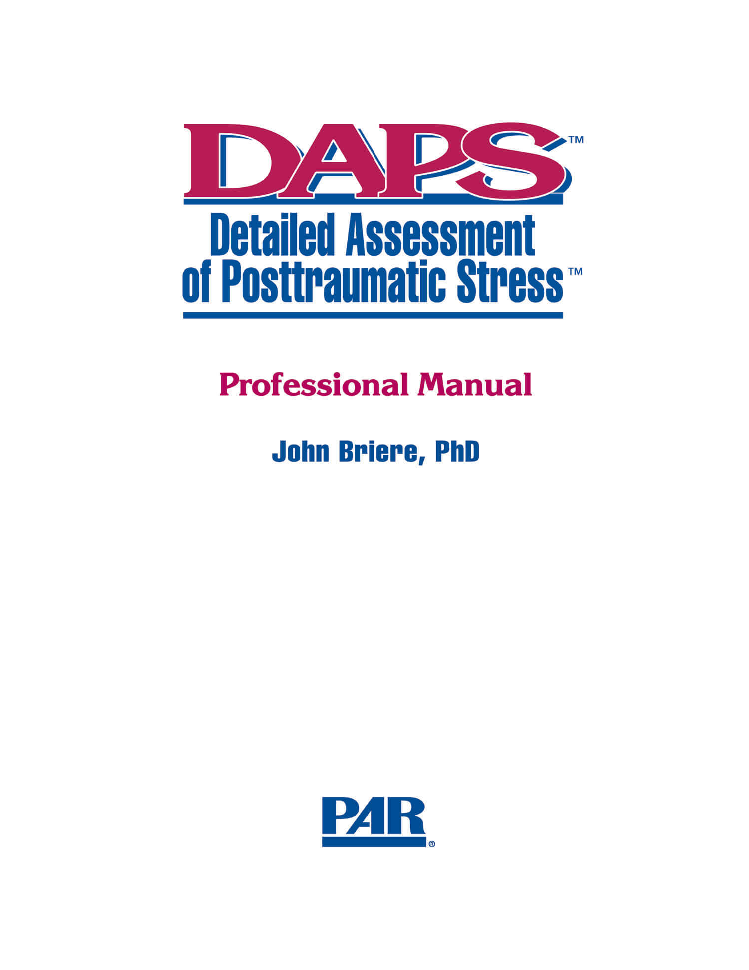 Detailed Assessment of Posttraumatic Stress&trade; - 