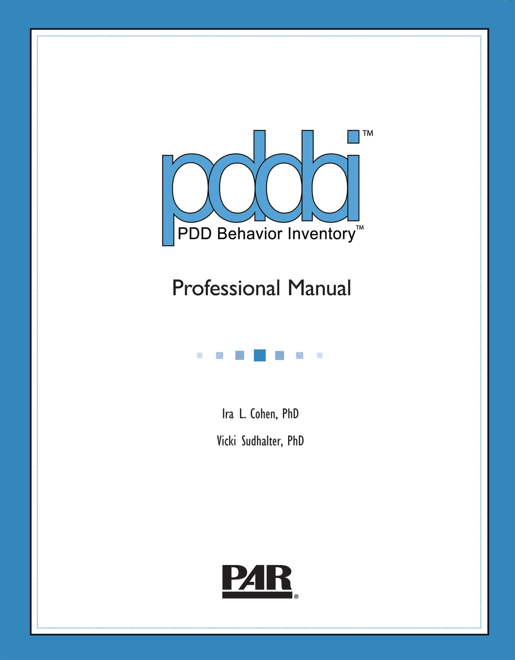 PDD Behavior Inventory&trade; - 