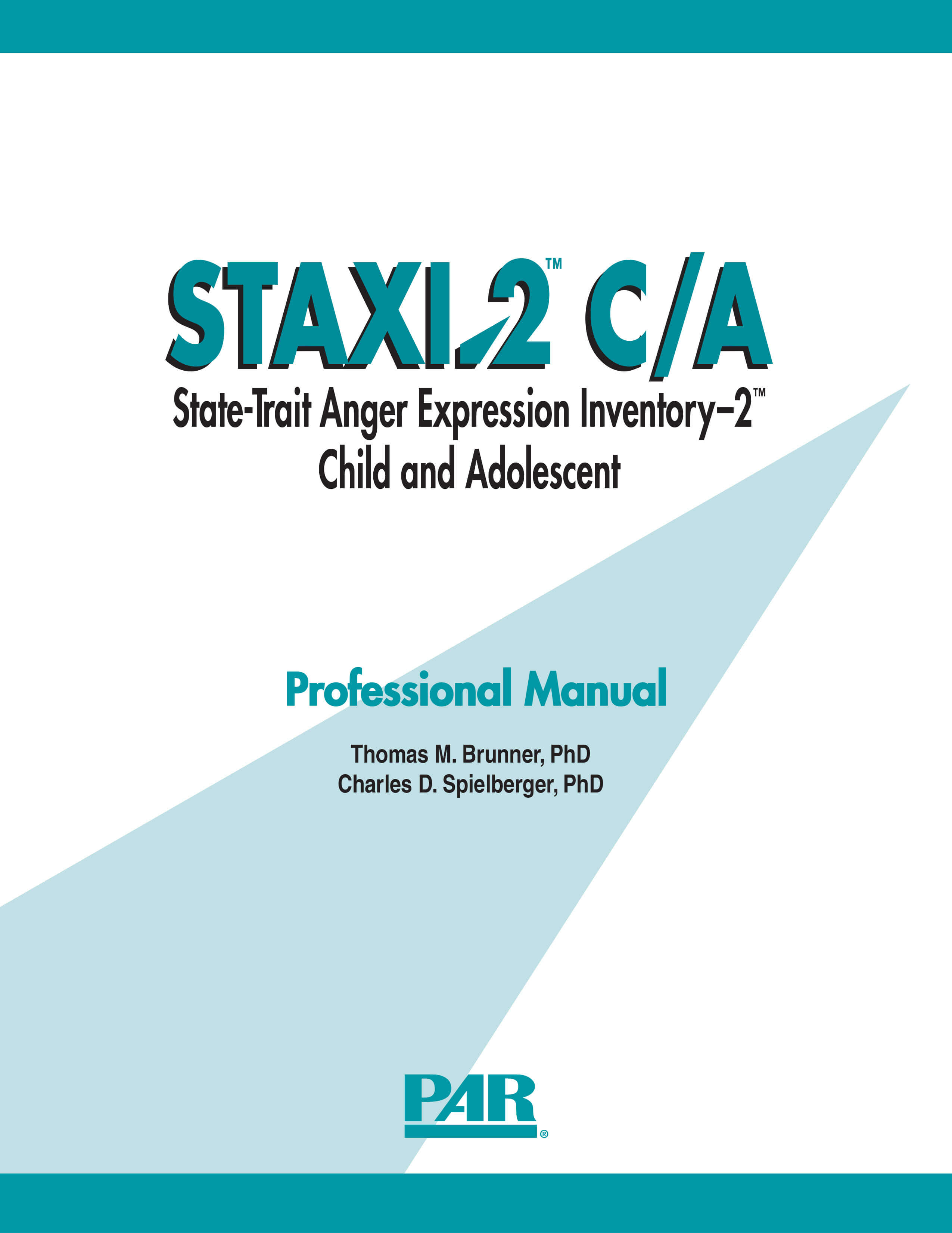 State&ndash;Trait Anger Expression Inventory&ndash;2&trade; Child and Adolescent - 